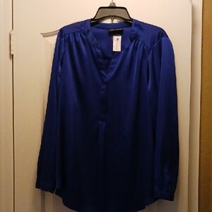 Lane Bryant Elegant Blue Blouse